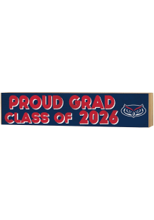 KH Sports Fan Florida Atlantic Owls Class of 2026 Block Sign - Red