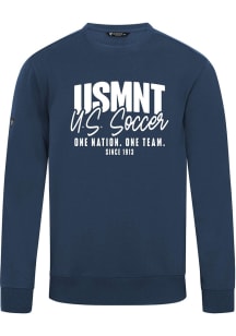 Levelwear USMNT Mens Navy Blue Zane Response Long Sleeve Crew Sweatshirt