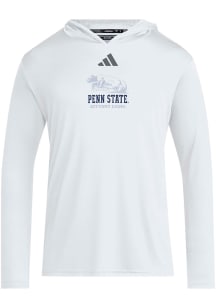 Adidas Penn State Nittany Lions Mens White Whiteout 2026 Lion Statue Hood