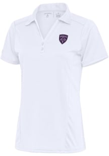 Antigua Louisville City FC Womens White Tribute Short Sleeve Polo Shirt