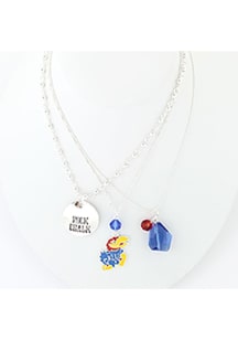 Kansas Jayhawks Trio Necklace