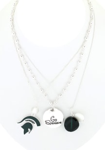 Michigan State Spartans Trio Necklace