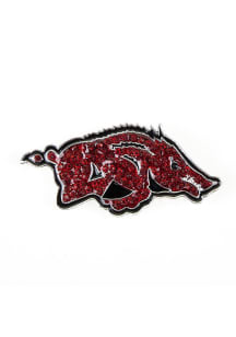Arkansas Razorbacks Souvenir Enamel Logo Pin - Red