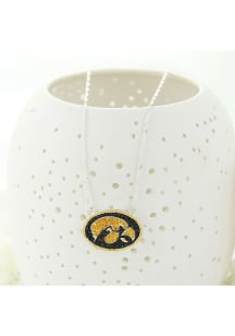 Iowa Hawkeyes Crystal Logo 16 Inch Necklace