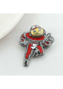 Ohio State Buckeyes Souvenir Brutus Crystal Logo Pin - Red