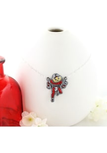 Ohio State Buckeyes Brutus 16 inch Crystal Logo Necklace