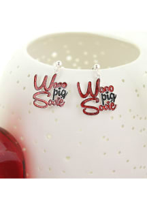 Arkansas Razorbacks Slogan Womens Earrings