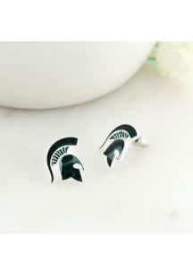 Michigan State Spartans Logo Enamel Womens Earrings