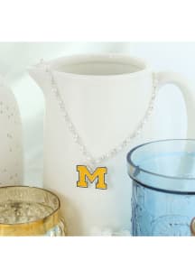 Michigan Wolverines Enamel Logo Necklace
