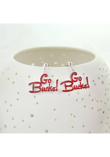 Ohio State Buckeyes Slogan Design Womens Earrings