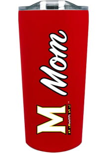 Maryland Terrapins 18oz Soft Touch Mom Stainless Steel Tumbler - Red