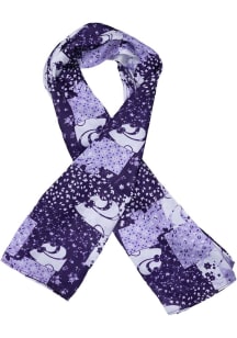 K-State Wildcats Satin Paisley Patchwork Womens Scarf