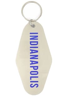 Indianapolis Acrylic Keychain - Silver