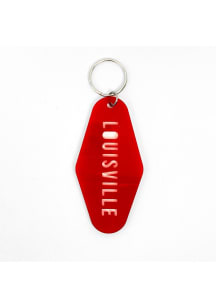 Louisville Cut Acrylic Keychain - Red