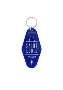 St Louis Starburst Keychain - Blue