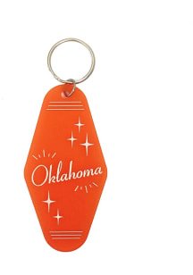 Oklahoma Acrylic Keychain - Pink