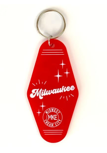 Milwaukee Cream City Acrylic Keychain - Red