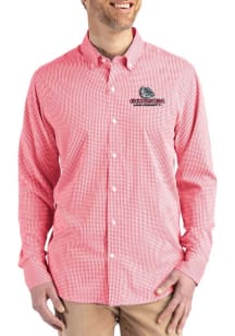 Cutter and Buck Gonzaga Bulldogs Mens Red Skyline Long Sleeve Dress Shirt