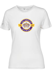 Levelwear Los Angeles Kings Womens White Maddox Grail Short Sleeve T-Shirt