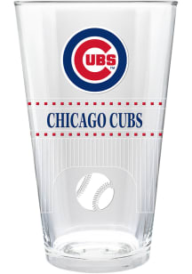 Chicago Cubs Stadium 3D Embossed Pint Glass - White