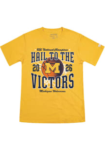 Homefield Michigan Wolverines Yellow 2026 Men's Basketball National Champions Hail To The Victors..