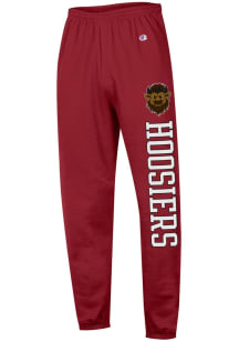 Champion Indiana Hoosiers Mens Crimson Powerblend Banded Sweatpants
