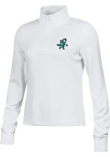 Under Armour Notre Dame Fighting Irish Womens White Motion Performance Qtr Zip Pullover