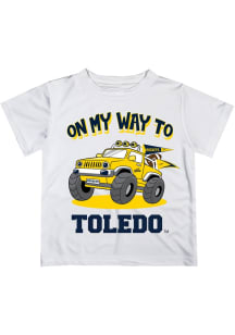 Vive La Fete Toledo Rockets Toddler White On My Way Short Sleeve T-Shirt