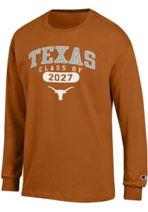 Champion Texas Longhorns Burnt Orange Class of 2027 Jersey Long Sleeve T Shirt