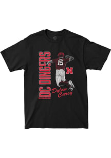 Dylan Carey Nebraska Cornhuskers Black DC Dingers Short Sleeve Fashion Player T Shirt