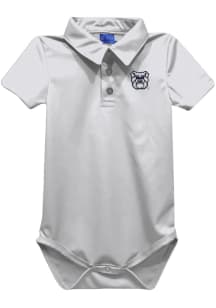 Vive La Fete Butler Bulldogs Baby White Team Short Sleeve One Piece Polo