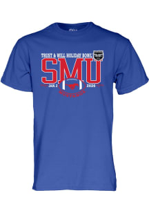 Blue 84 SMU Mustangs Blue 2026 Holiday Bowl Short Sleeve T Shirt