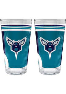 Charlotte Hornets 2pc Set Pint Glass - White