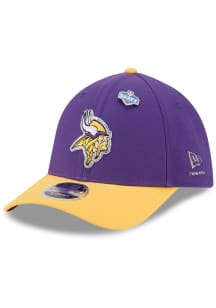New Era Minnesota Vikings Mens Purple 2026 NFL Draft 39THIRTY M Crown Flex Hat