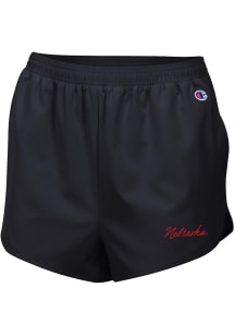 Champion Nebraska Cornhuskers Womens Black Woven Shorts
