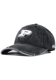 No Rivals Purdue Boilermakers Denim Adjustable Hat - Black