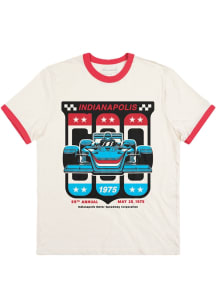 Homefield Indianapolis Ivory Indianapolis 500 1975 Indy Car Short Sleeve Fashion T Shirt