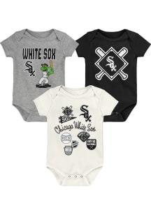 Southpaw  Chicago White Sox Baby Black Home Plate One Piece