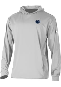 Columbia Penn State Nittany Lions Mens Grey Heat Seal Long Drive Long Sleeve Hoodie