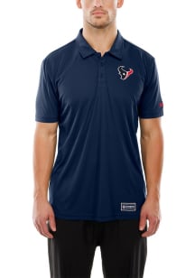 New Era Houston Texans Mens Navy Blue Combine Polo Short Sleeve Polo