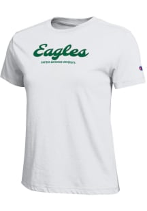 Champion Eastern Michigan Eagles Womens White Script Core Short Sleeve T-Shirt