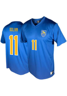 Marco Silva  Genuine Collective Pitt Panthers Mens Blue NIL Soccer Jersey
