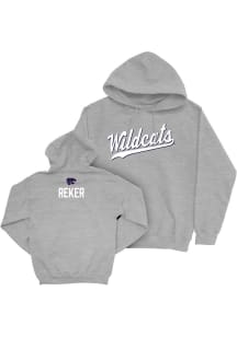Regan Reker K-State Wildcats Mens Grey NIL Script Player Hood