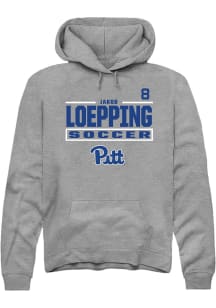 Jakob Loepping Pitt Panthers Mens Graphite NIL Stacked Box Player Hood