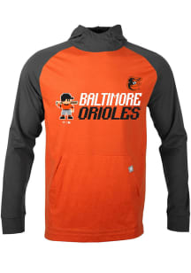 Levelwear Baltimore Orioles Mens Orange Uproar 8-Bit Baseball Long Sleeve Hoodie
