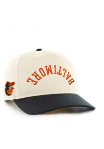 47 Baltimore Orioles 2T Flip Script Hitch Adjustable Hat - White