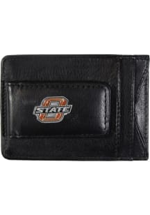 Oklahoma State Cowboys Oval Logo Leather Mens Money Clip