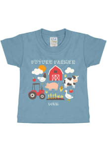 Iowa Infant Future Farmer Short Sleeve T-Shirt Light Blue
