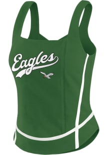 WEAR by Erin Andrews Philadelphia Eagles Womens Kelly Green Square Tank Top