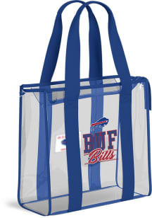 Buffalo Bills Stadium Tote With Team Color Trim Womens Clear Tote